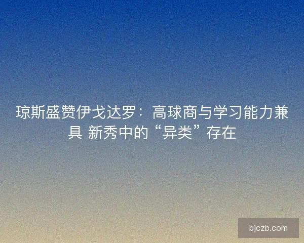 琼斯盛赞伊戈达罗：高球商与学习能力兼具 新秀中的 “异类” 存在